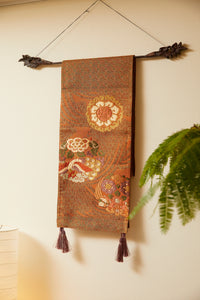 Phoenix embroidery and weaving Pattern `Kakejiku’ Runner