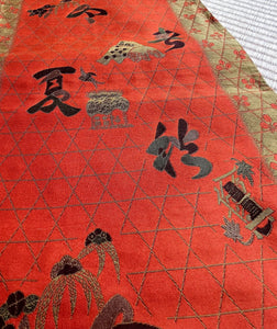 Kanji of the Four Seasons Pattern