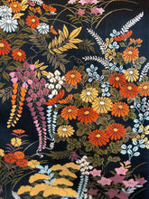 將圖像加載到圖庫查看器中，Vintage Obi Belt with Seasonal Embroidered Flowers
